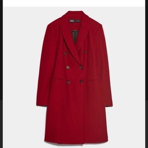 Zara Double-Breasted Wool Coat